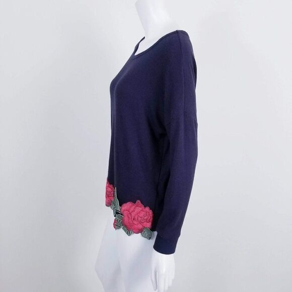 Altar'd State Rose Embroidered Crewneck Sweatshirt - Picture 4 of 6